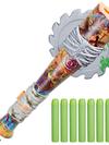 Nerf Zombie Strikeout Dart Blaster, 8 Nerf Elite Darts, Foam Blade, Outdoor Games, Ages 8+