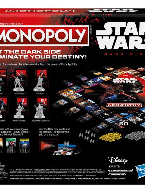 Monopoly: Disney Star Wars Dark Side Edition Board Game for Families, Games for Kids, Star Wars Gift