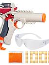 Nerf Pro Gelfire Ignitor Blaster, 1,000 Gelfire Rounds, 60 Round Capacity, T-Pull Priming, Eyewear