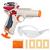 Nerf Pro Gelfire Ignitor Blaster, 1,000 Gelfire Rounds, 60 Round Capacity, T-Pull Priming, Eyewear