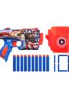 Nerf Marvel Captain America Blaster, 10 Nerf Elite Darts, Holster, Gifts for 8 Year Old Boys & Girls & Up