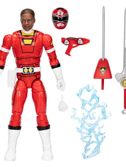 Power Rangers Lightning Collection Turbo Red Ranger 6-Inch Premium Collectible Action Figure Toy with Accessories