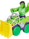 Marvel Spidey and His Amazing Friends Hulk Smash Truck Set, Action Figure, Vehicle, and Accessory