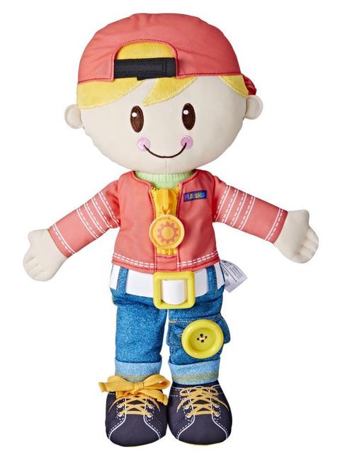 Playskool Dressy Kids Boy Doll with Blond Hair, Activity Plush Toy for Kids Ages 2 and Up (Amazon Exclusive)