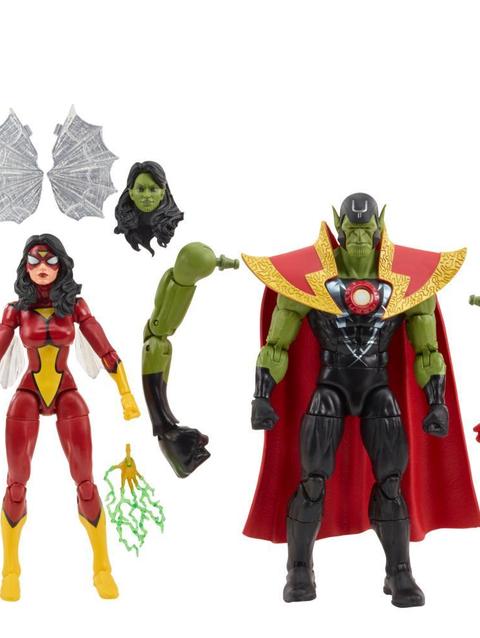 Hasbro Marvel Legends Series Skrull Queen and Super-Skrull, 6 Inch