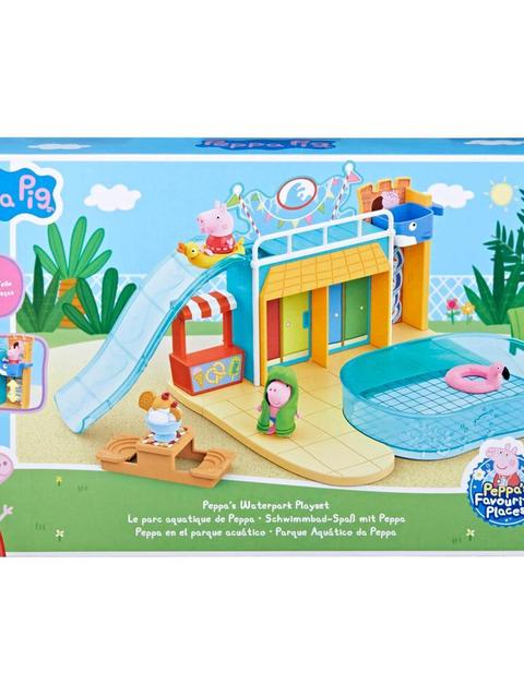 Peppa Pig Toys Peppa's Waterpark Playset with 15 Pieces, Preschool Toys