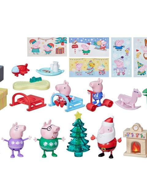 Peppa Pig Advent Calendar with 24 Surprise Toys and Stickers, Preschool Toys