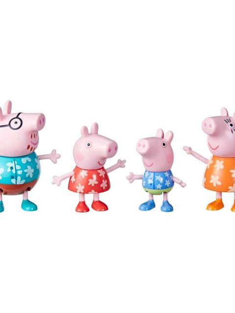 Peppa Pig Toys Peppa's Family Holiday, 4 Vacation-Themed Peppa Pig Figures, Preschool Toys