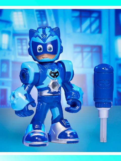 PJ Masks Power Heroes Buildable Heroes, Catboy Preschool Superhero Toy for Boys and Girls