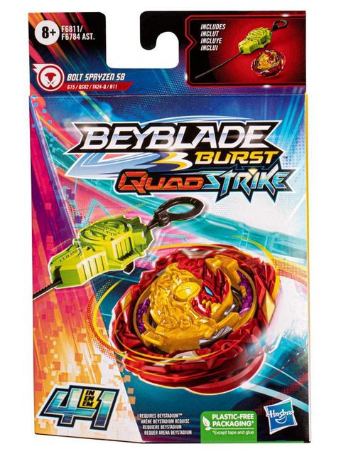 Beyblade Burst QuadStrike Bolt Spryzen S8 Starter Pack, Battling Game Toy with Launcher