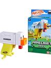 Nerf MicroShots Minecraft Chicken Blaster, Includes 2 Nerf Elite Foam Darts