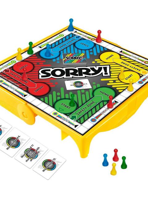 Sorry! Grab and Go Game for Ages 6 and Up, Portable Game for 2-4 Players, Travel Game