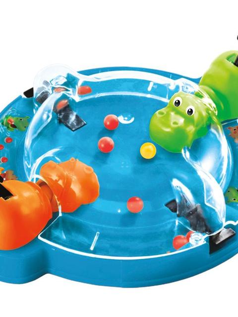 Hungry Hungry Hippos Grab and Go Game for Ages 4+, Travel Game, Includes 2 Chomping Hippos