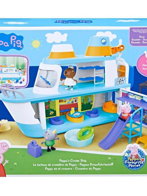 Peppa Pig’s Cruise Ship, Peppa Pig Playset with 17 Pieces, Preschool Toys, Ages 3+