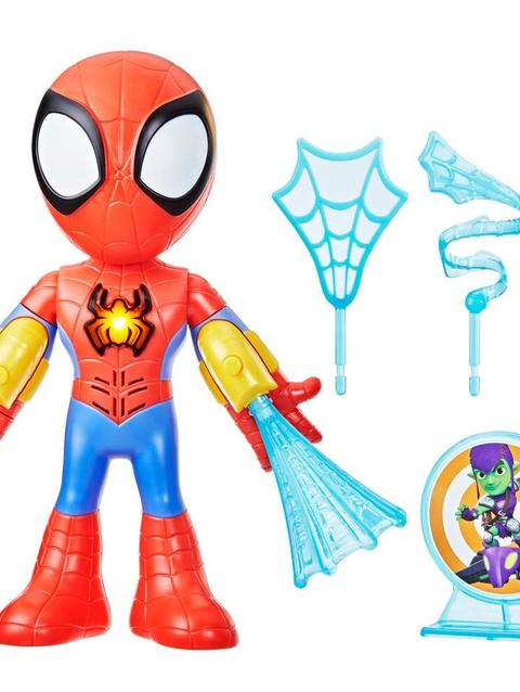 Marvel Spidey and His Amazing Friends Electronic Suit Up Spidey Action Figure, Spider-Man Toys