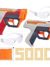 Nerf Pro Gelfire Dual Wield Pack, 2 Blasters, 5000 Gelfire Rounds, 2x 100 Round Integrated Hoppers, 2 Eyewear