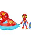 Marvel Spidey and His Amazing Friends Web-Spinners Spidey with Hover Spinner Toy Car