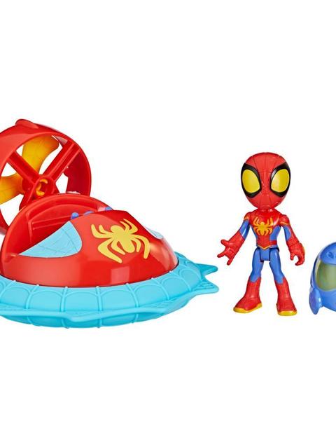 Marvel Spidey and His Amazing Friends Web-Spinners Spidey with Hover Spinner Toy Car