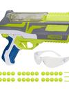 Nerf Hyper Impulse-40 Blaster, 30 Nerf Hyper Rounds, Spring-Open Hopper, Up To 110 FPS Velocity, Eyewear Included