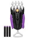 Marvel Mech Strike Mechasaurs Black Panther Sabre Claw Blaster, NERF Blaster with 3 Darts