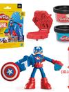 Play-Doh Marvel Captain America Stamping Shield Action Figure Super Hero Toy for Kids 4+