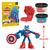 Play-Doh Marvel Captain America Stamping Shield Action Figure Super Hero Toy for Kids 4+