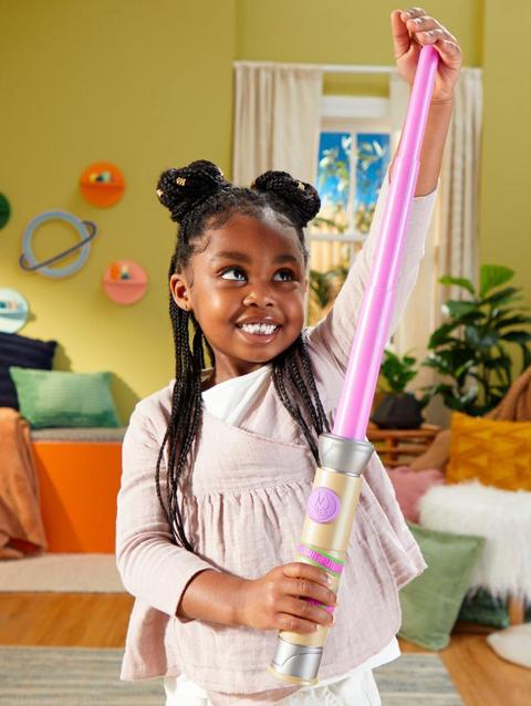 Star Wars Lys Solay Purple Extendable Lightsaber, Star Wars Toys, Preschool Toys