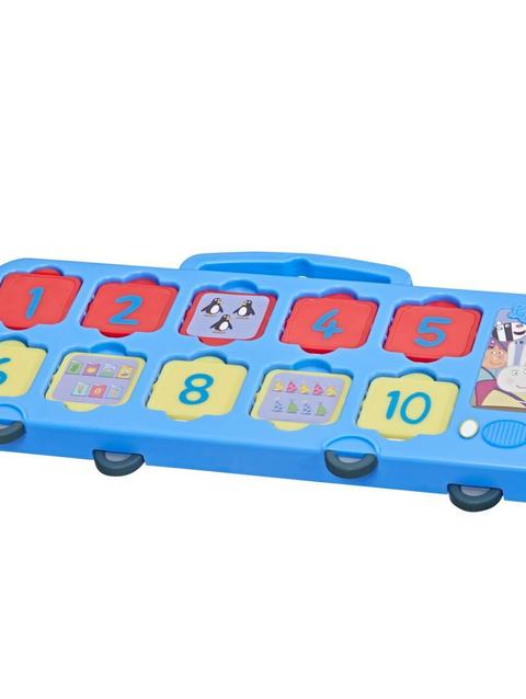 Peppa Pig Toys Peppa's 1-2-3 Bus, 1 to 10 Counting Toys, Interactive Preschool Toys