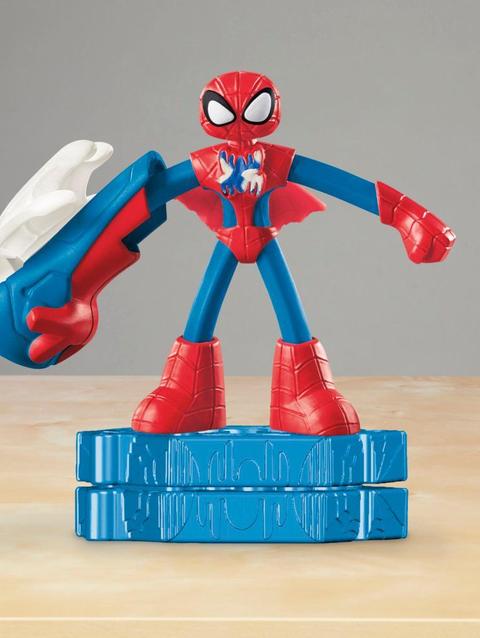 Play-Doh Marvel Spider-Man Thwip Squisher Action Figure Super Hero Toy for Kids 4+