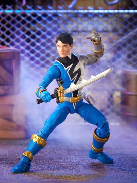 Power Rangers Lightning Collection Dino Fury Blue Ranger 6-Inch Premium Collectible Action Figure Toy with Accessories