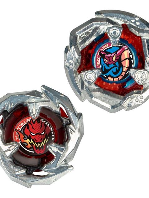 Beyblade X Tail Viper 5-80O and Sword Dran 3-60F Top Dual Pack Set, Ages 8+