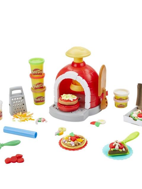 Play-Doh Kitchen Creations Pizza Oven Playset with 6 Cans of Modeling Compound and 8 Accessories