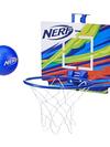 Nerf Nerfoop – The Classic Mini Foam Basketball and Hoop -- Hooks On Doors -- Indoor and Outdoor Play