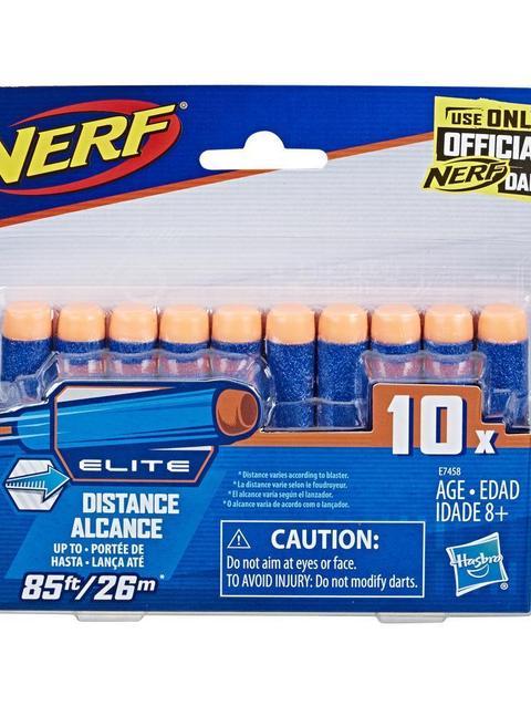 Nerf Official 10 Dart Elite Refill Pack for Nerf N-Strike Elite AccuStrike Zombie Strike Modulus Toy Blasters