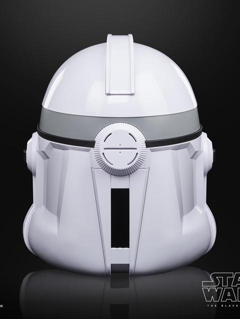 Star Wars The Black Series Phase II Clone Trooper Premium Electronic Helmet, The Clone Wars Collectible, Ages 14 and Up