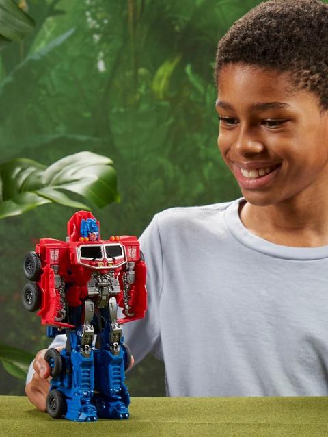 Transformers Toys Transformers: Rise of the Beasts Movie, Smash Changer Optimus Prime Action Figure - Ages 6 and up, 9-inch