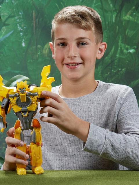 Transformers Toys Transformers: Rise of the Beasts Movie Bumblebee 2-in-1 Converting Mask for Ages 6 and Up, 9-inch